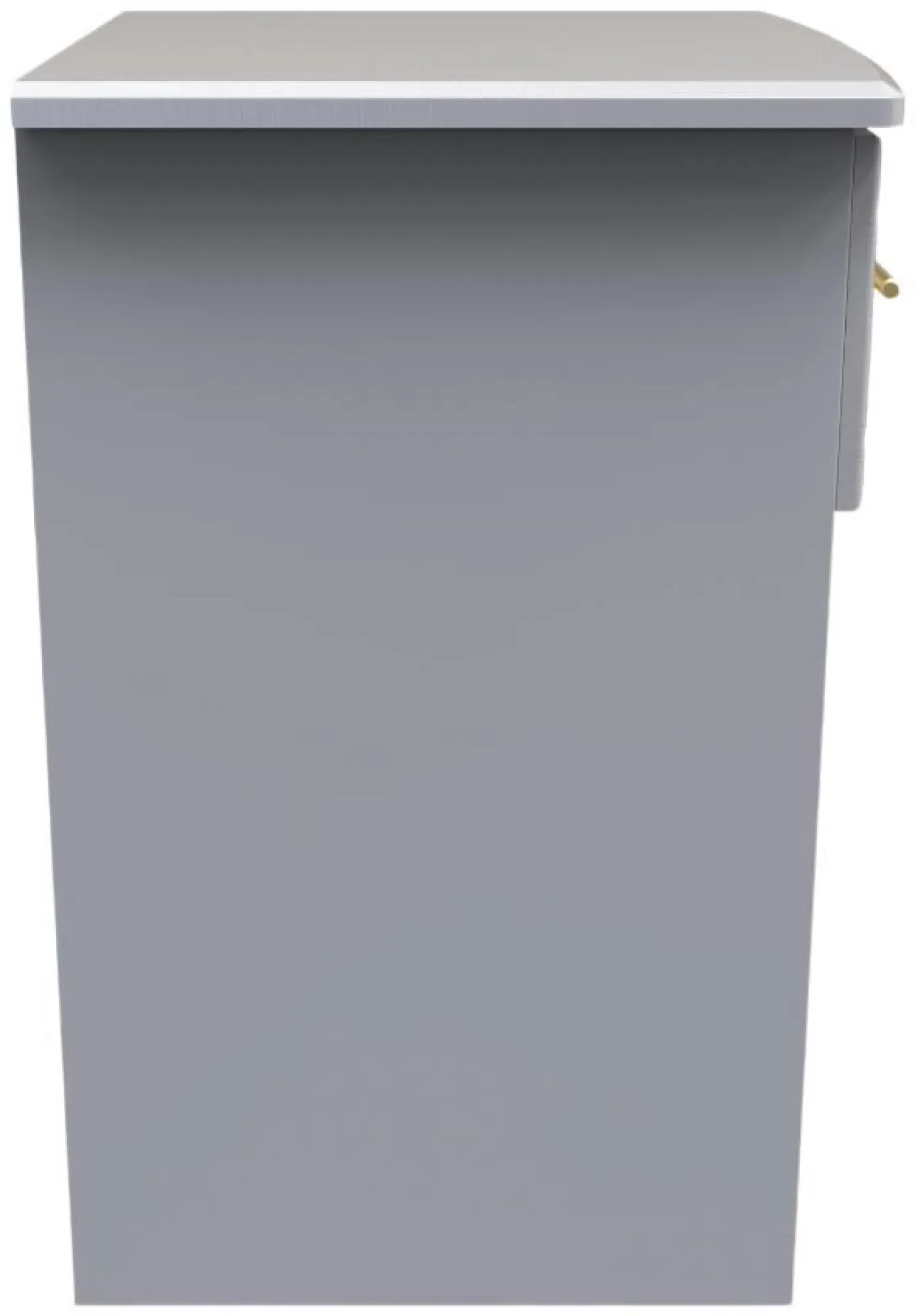 Faye 1 Drawer Bedside Table with Lock - Grey Ash