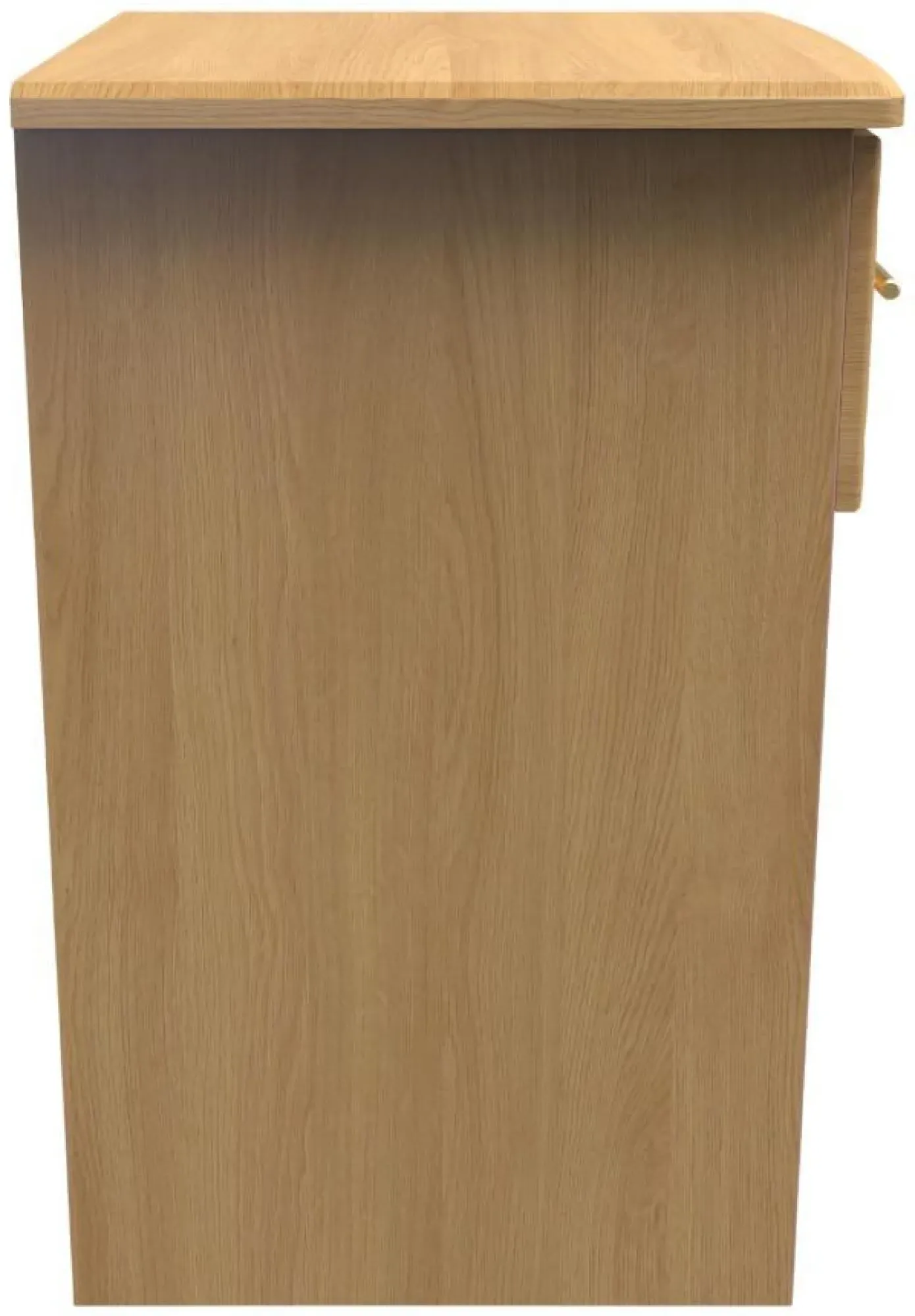 Faye 1 Drawer Bedside Table with Lock - Oak