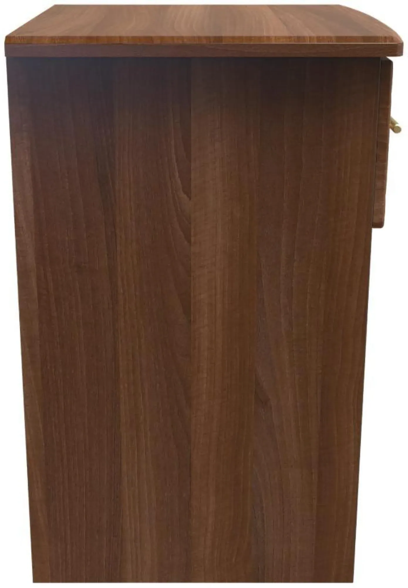 Faye 1 Drawer Bedside Table with Lock - Walnut