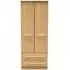 Faye 2 Door 2 Drawer Double Wardrobe - Oak