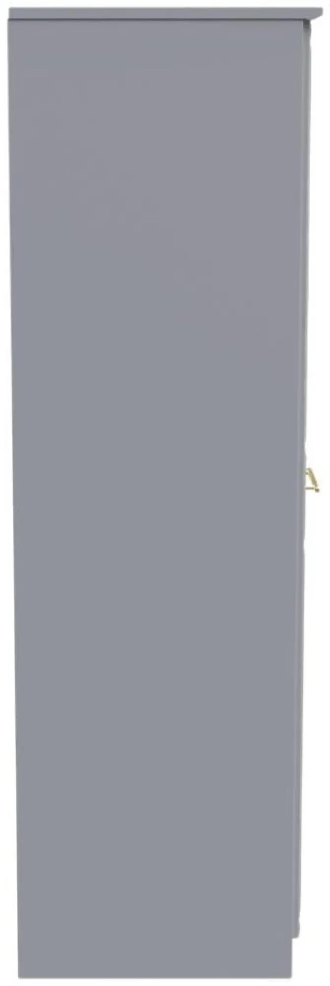 Faye 2 Door Tall Wardrobe - Grey Ash