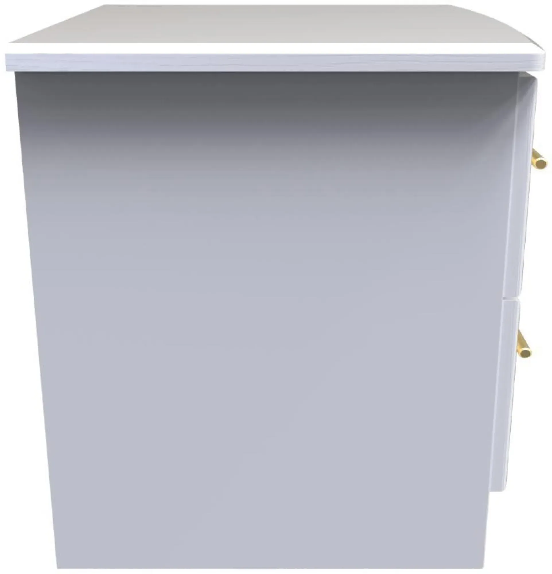 Faye 2 Drawer Bedside Cabinet - White