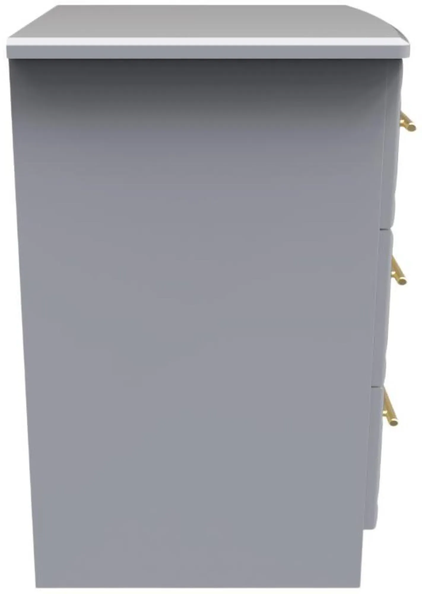 Faye 3 Drawer Bedside Cabinet - Grey