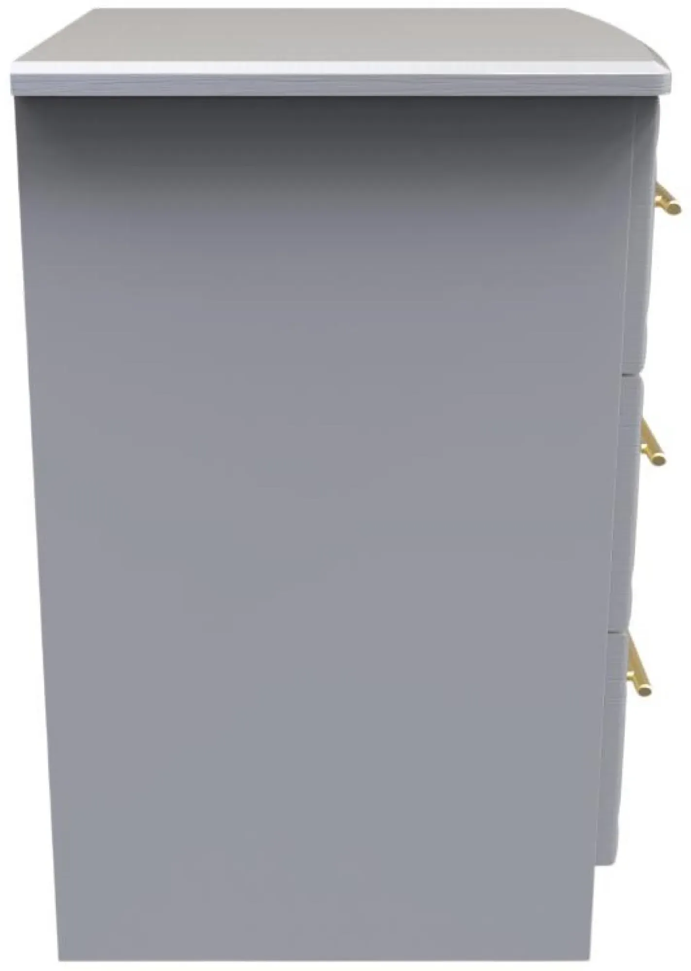 Faye 3 Drawer Bedside Cabinet - Grey Ash