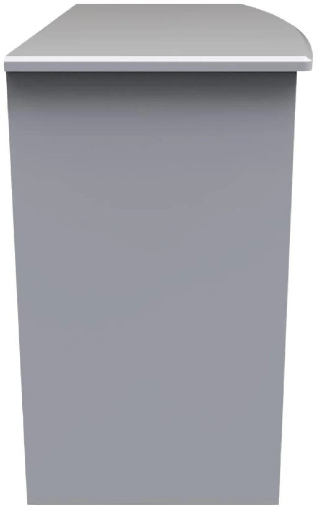 Faye 3 Drawer Desk - Grey