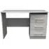 Faye 3 Drawer Desk - Grey