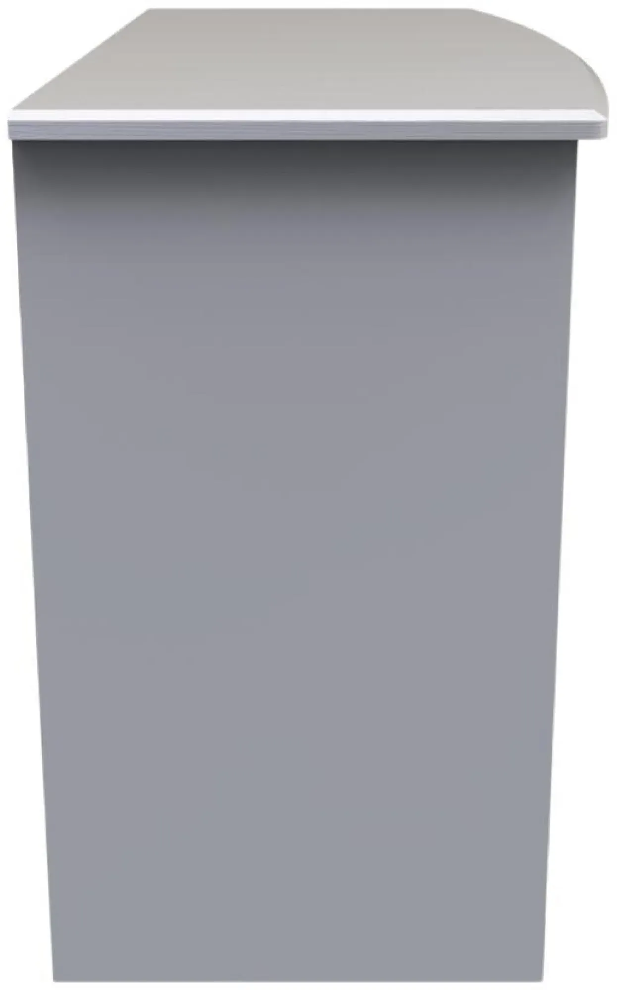 Faye 3 Drawer Desk - Grey Ash