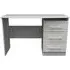 Faye 3 Drawer Desk - Grey Ash