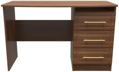 Faye 3 Drawer Desk - Walnut