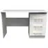 Faye 3 Drawer Desk - White Ash