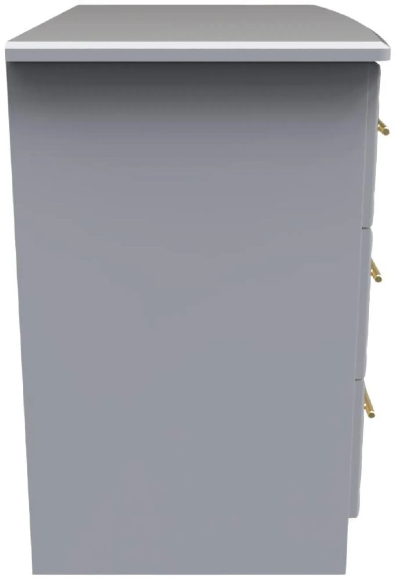 Faye 3 Drawer Small Chest - Grey