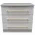 Faye 3 Drawer Small Chest - Grey