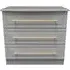 Faye 3 Drawer Small Chest - Grey Ash