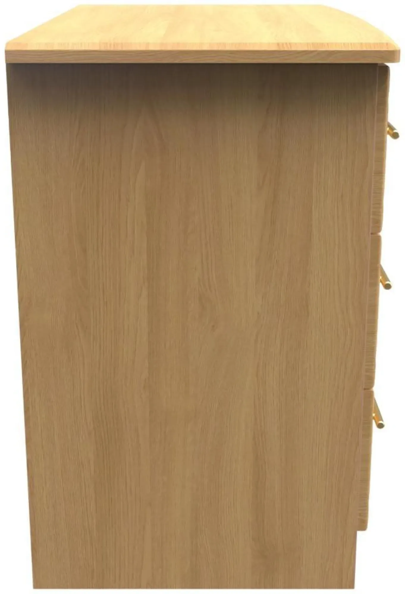 Faye 3 Drawer Small Chest - Oak