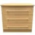 Faye 3 Drawer Small Chest - Oak