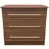 Faye 3 Drawer Small Chest - Walnut