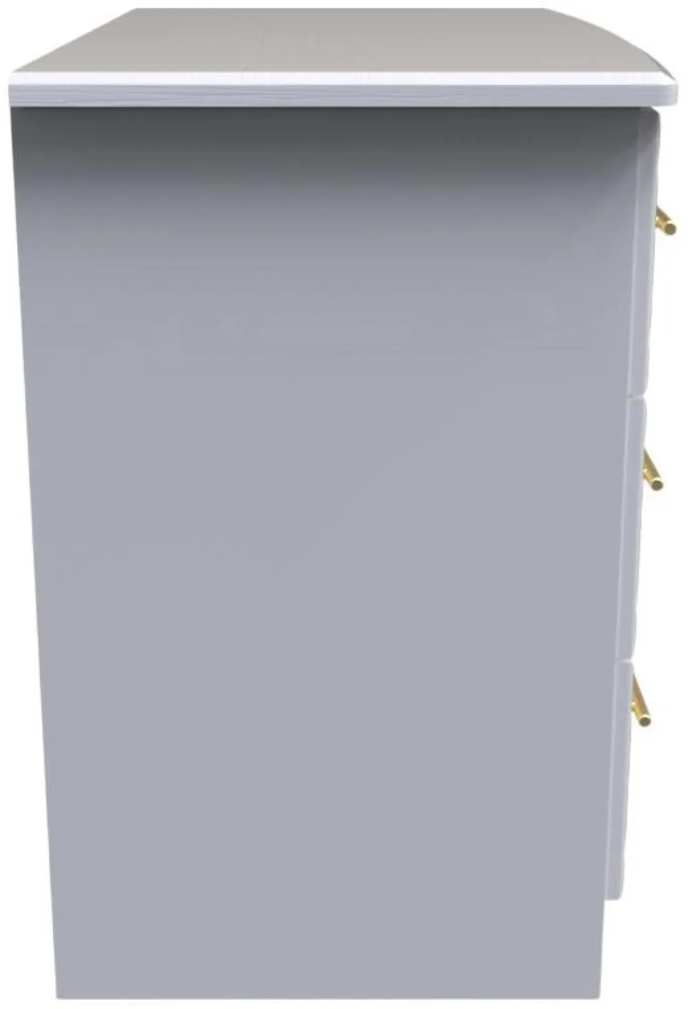 Faye 3 Drawer Small Chest - White