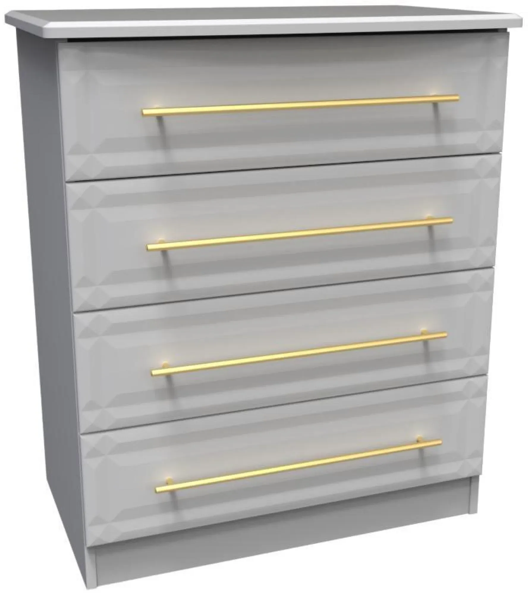 Faye 4 Drawer Chest - Grey