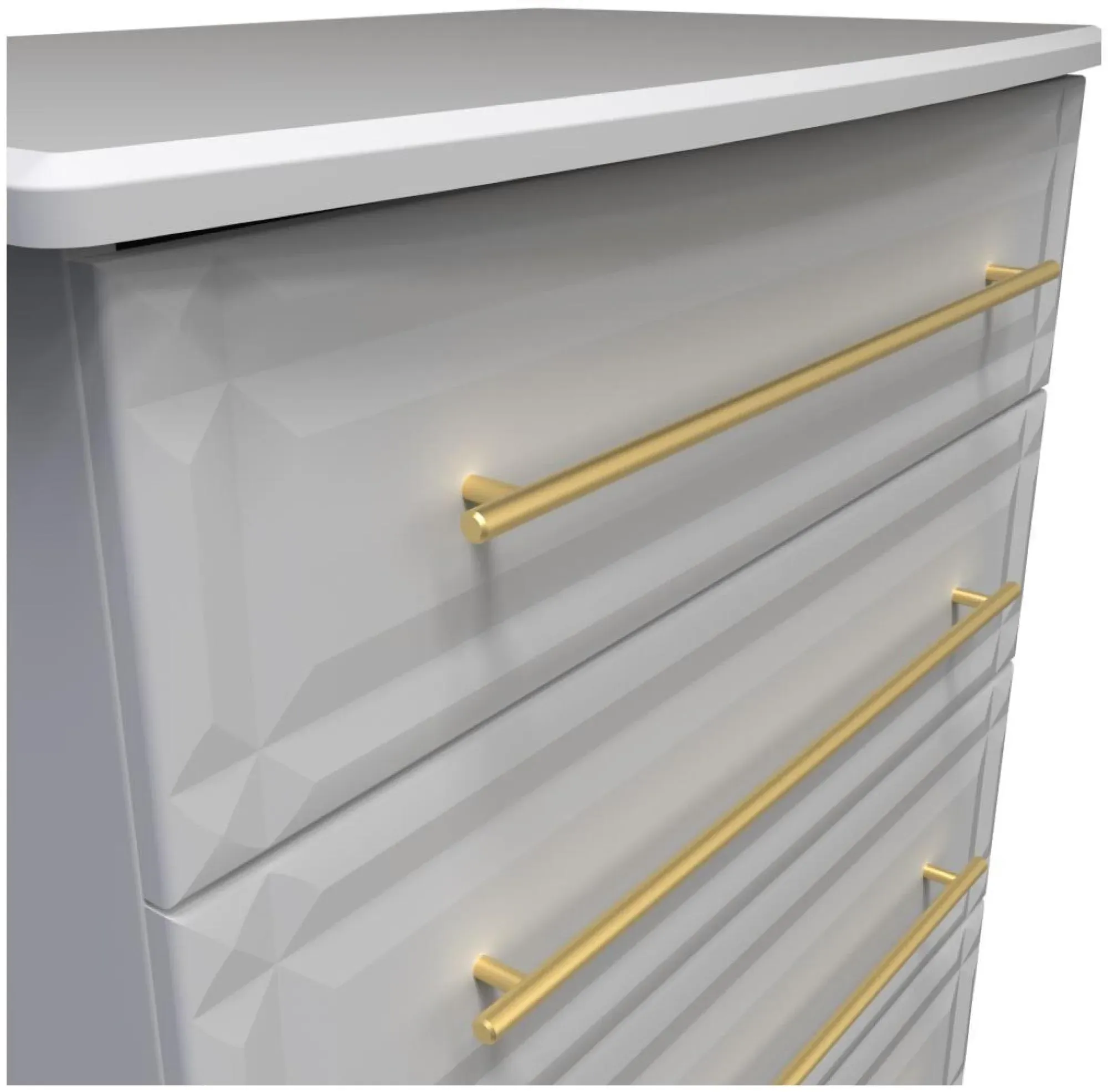 Faye 4 Drawer Chest - Grey