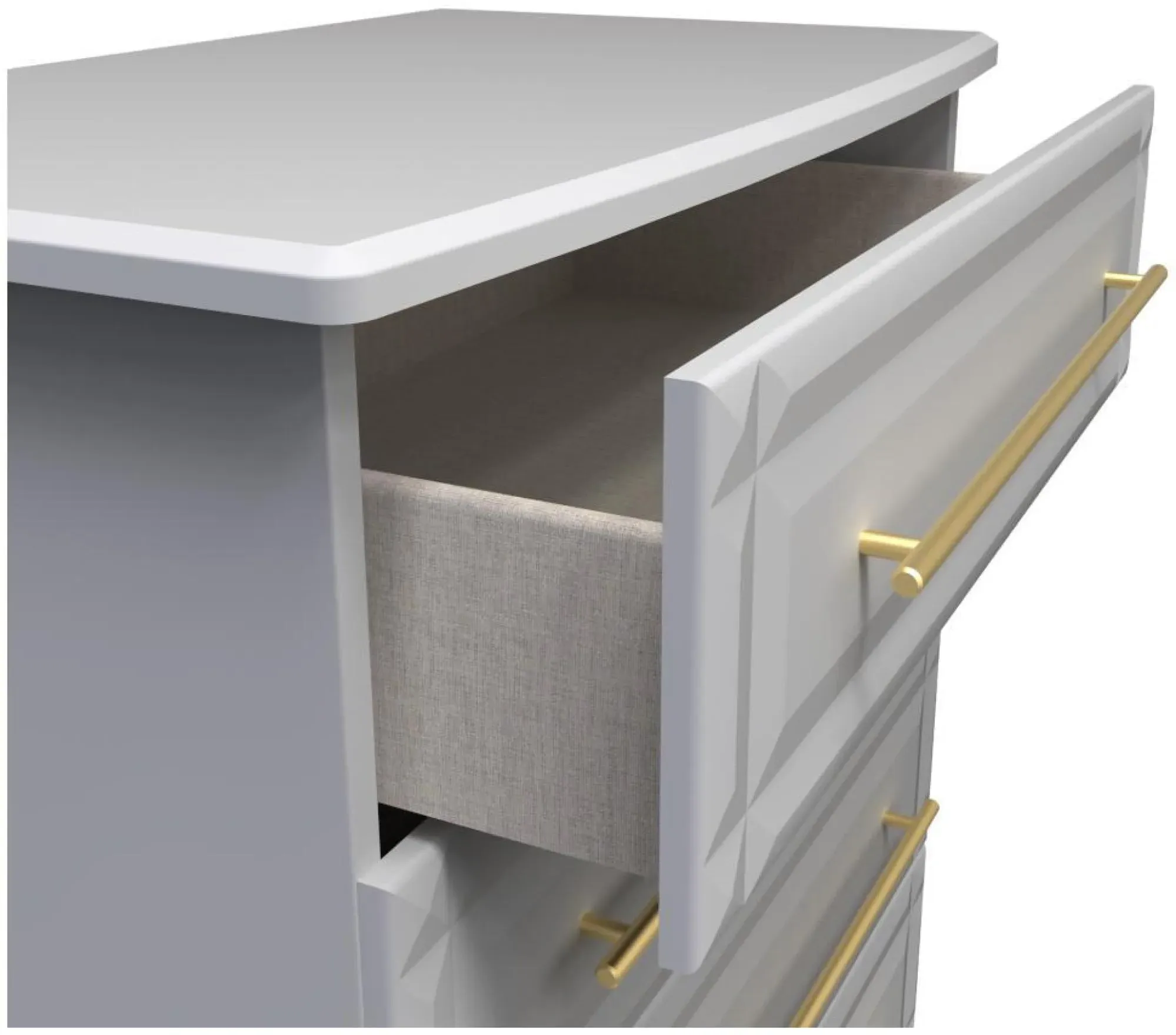 Faye 4 Drawer Chest - Grey