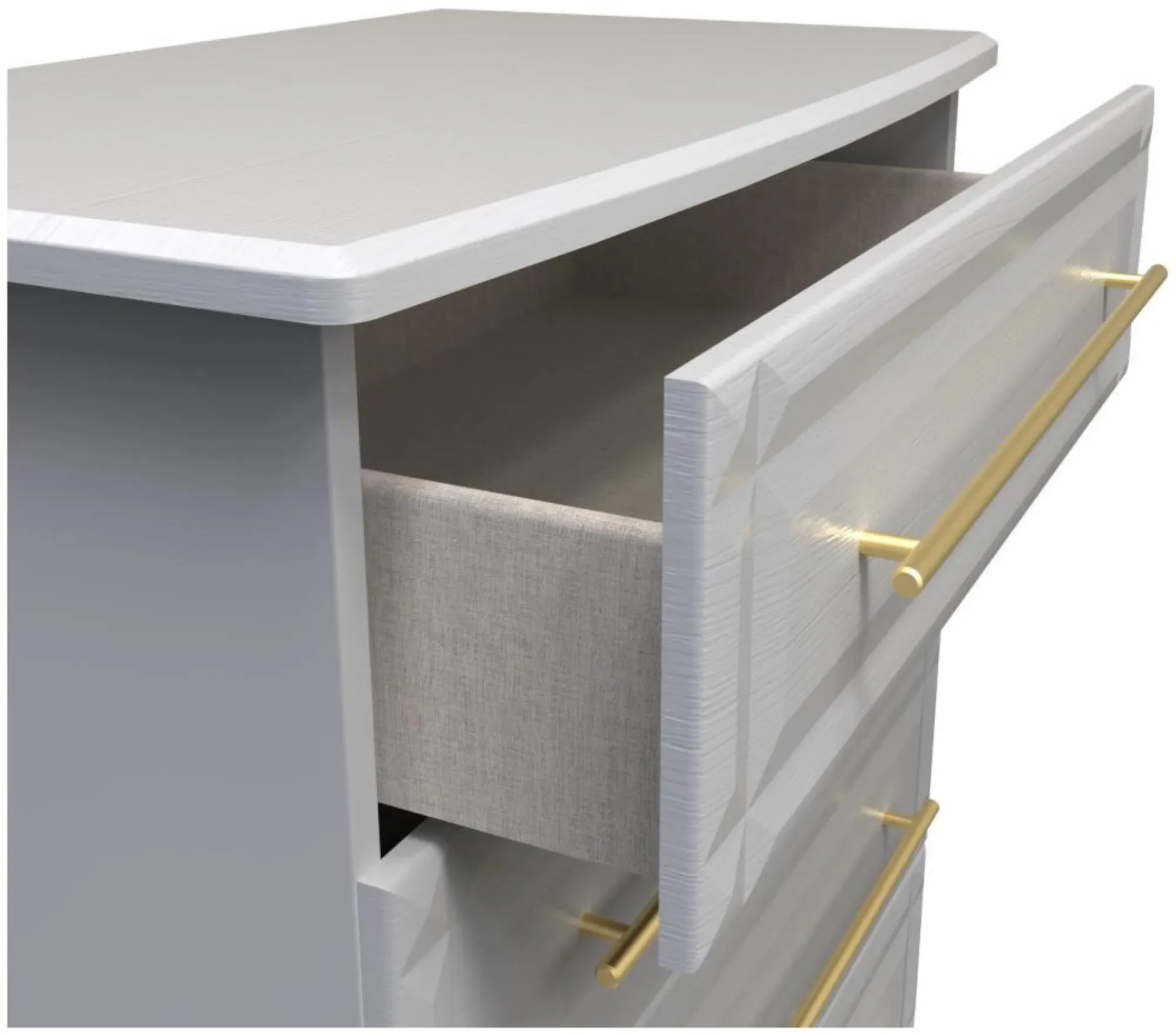 Faye 4 Drawer Chest - Grey Ash