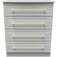 Faye 4 Drawer Chest - Grey Ash