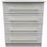 Faye 4 Drawer Chest - Grey Ash