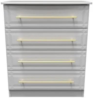 Faye 4 Drawer Chest - Grey Ash