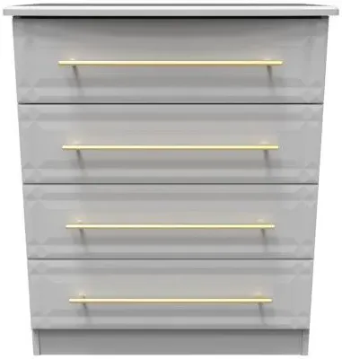 Faye 4 Drawer Chest - Grey image