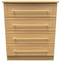 Faye 4 Drawer Chest - Oak