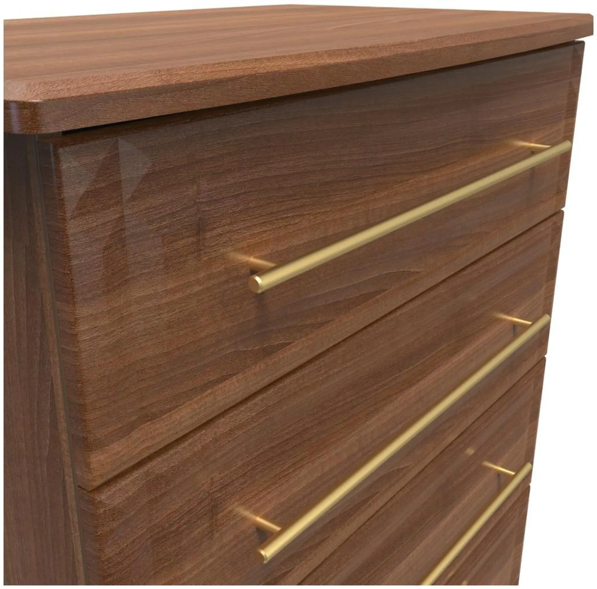 Faye 4 Drawer Chest - Walnut