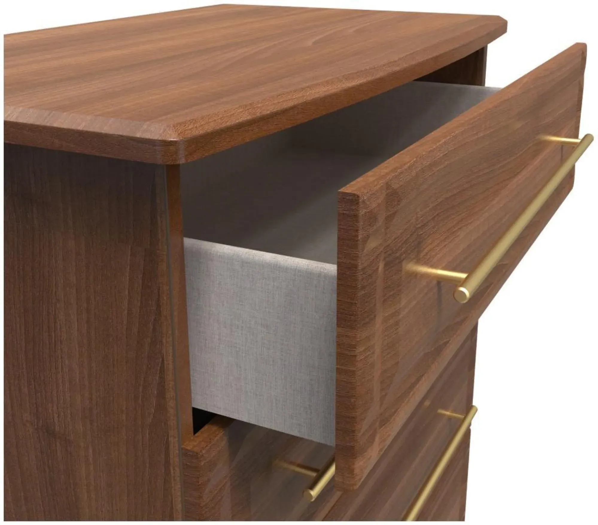 Faye 4 Drawer Chest - Walnut