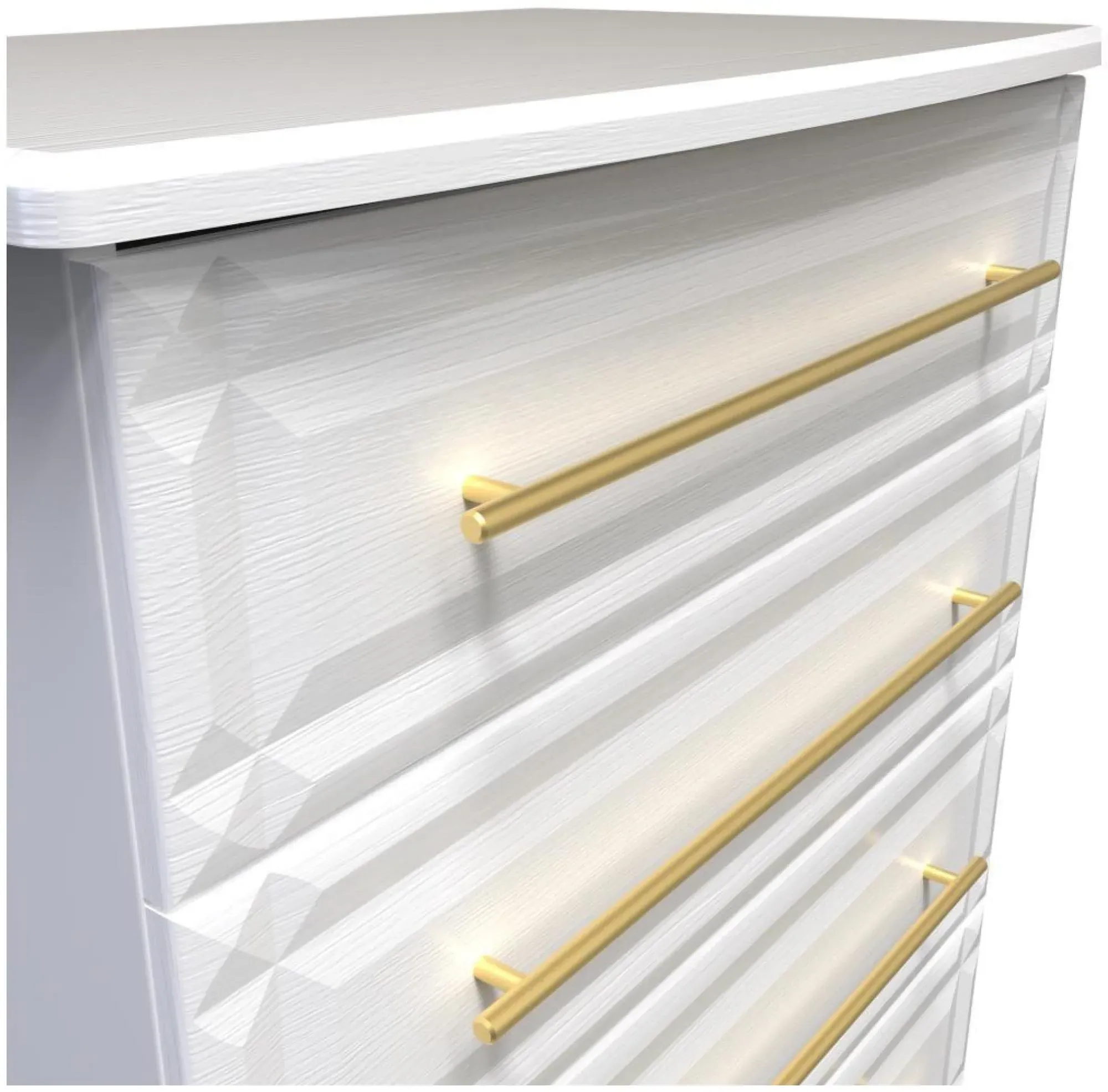 Faye 4 Drawer Chest - White