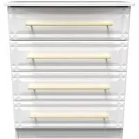 Faye 4 Drawer Chest - White