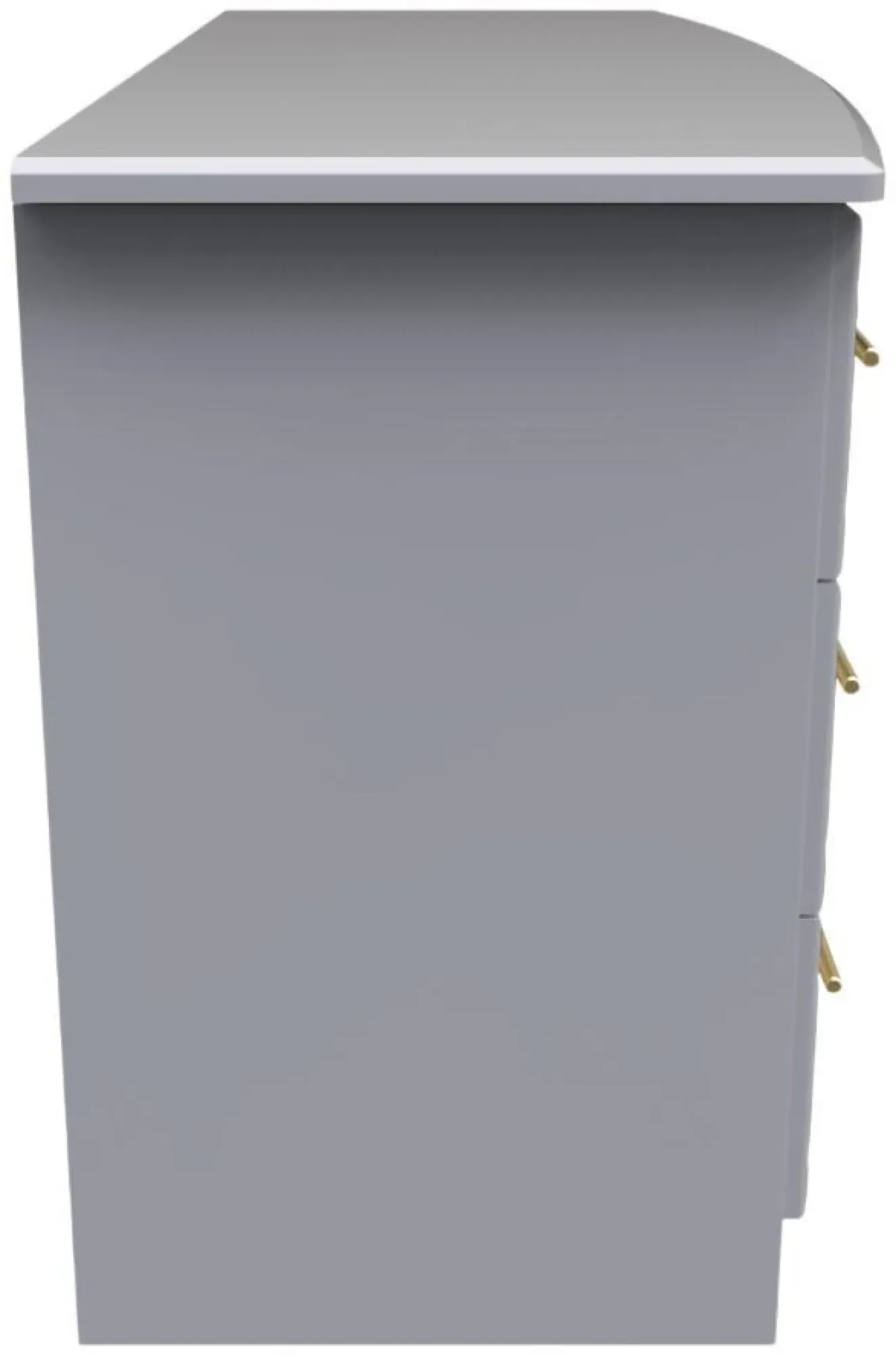 Faye 6 Drawer Midi Chest - Grey