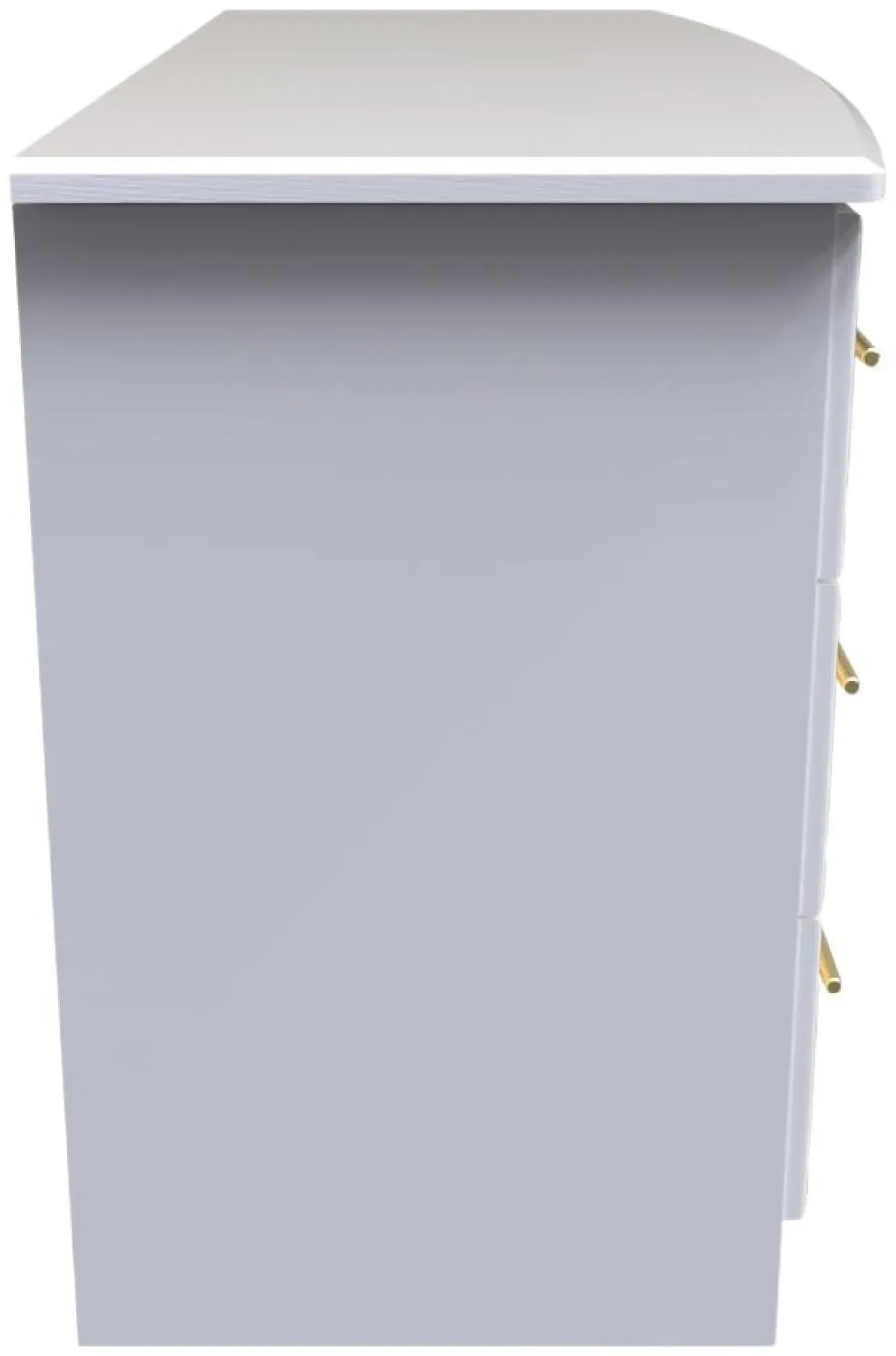 Faye 6 Drawer Midi Dresser - White