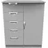 Flora 1 Door Midi Wardrobe - Grey Ash