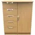Flora 1 Door Midi Wardrobe - Oak
