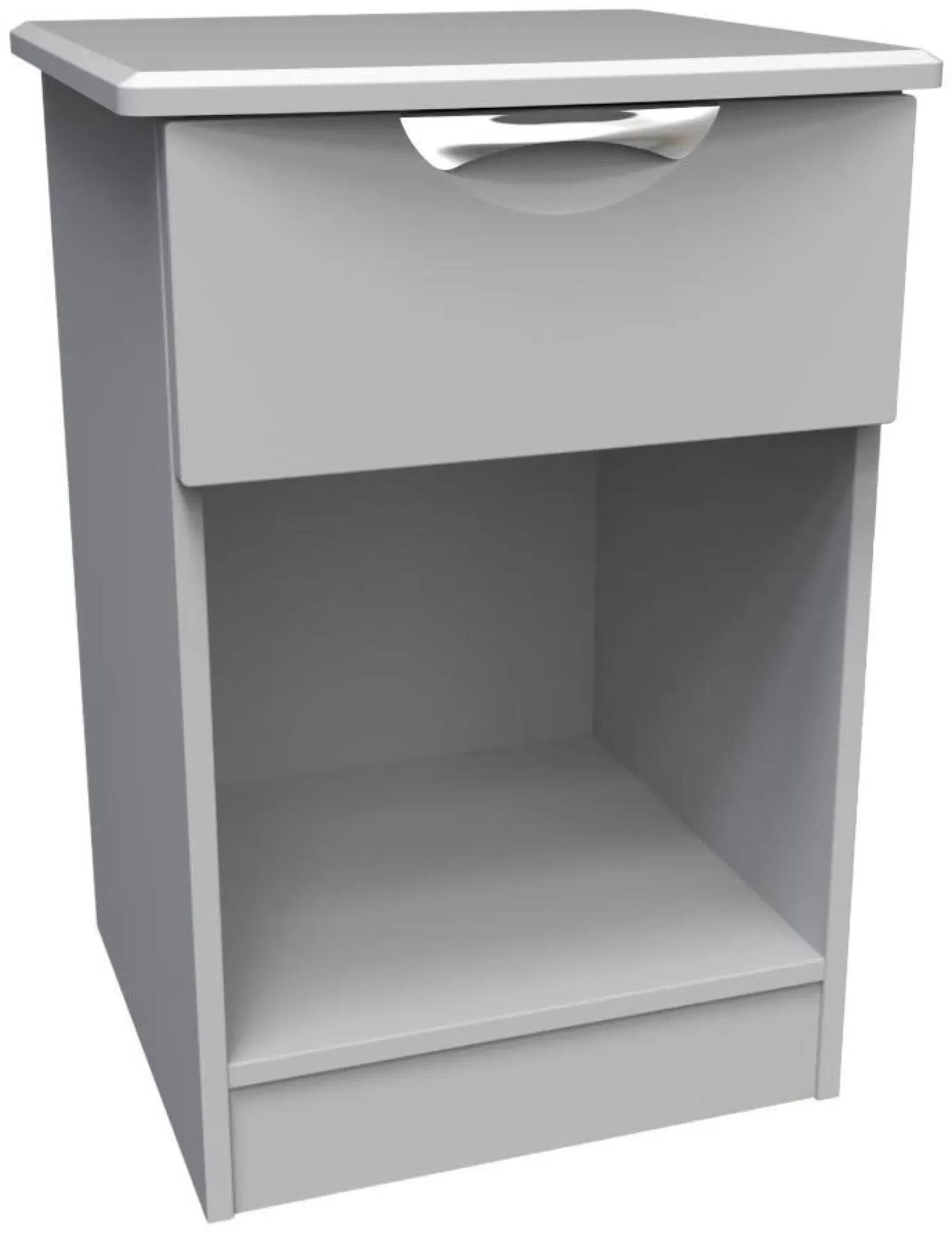 Flora 1 Drawer Bedside Cabinet - Grey