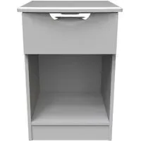 Flora 1 Drawer Bedside Cabinet - Grey