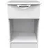 Flora 1 Drawer Bedside Cabinet - White