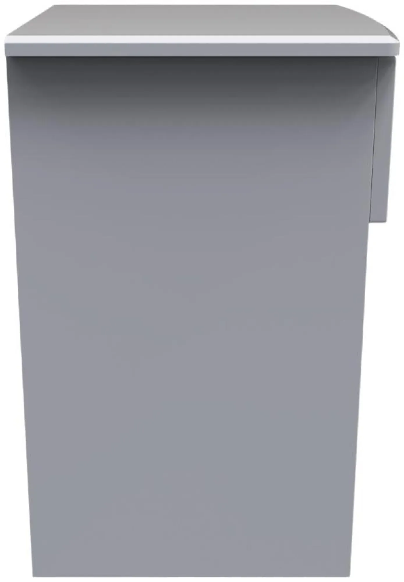 Flora 1 Drawer Bedside Table with Lock - Grey