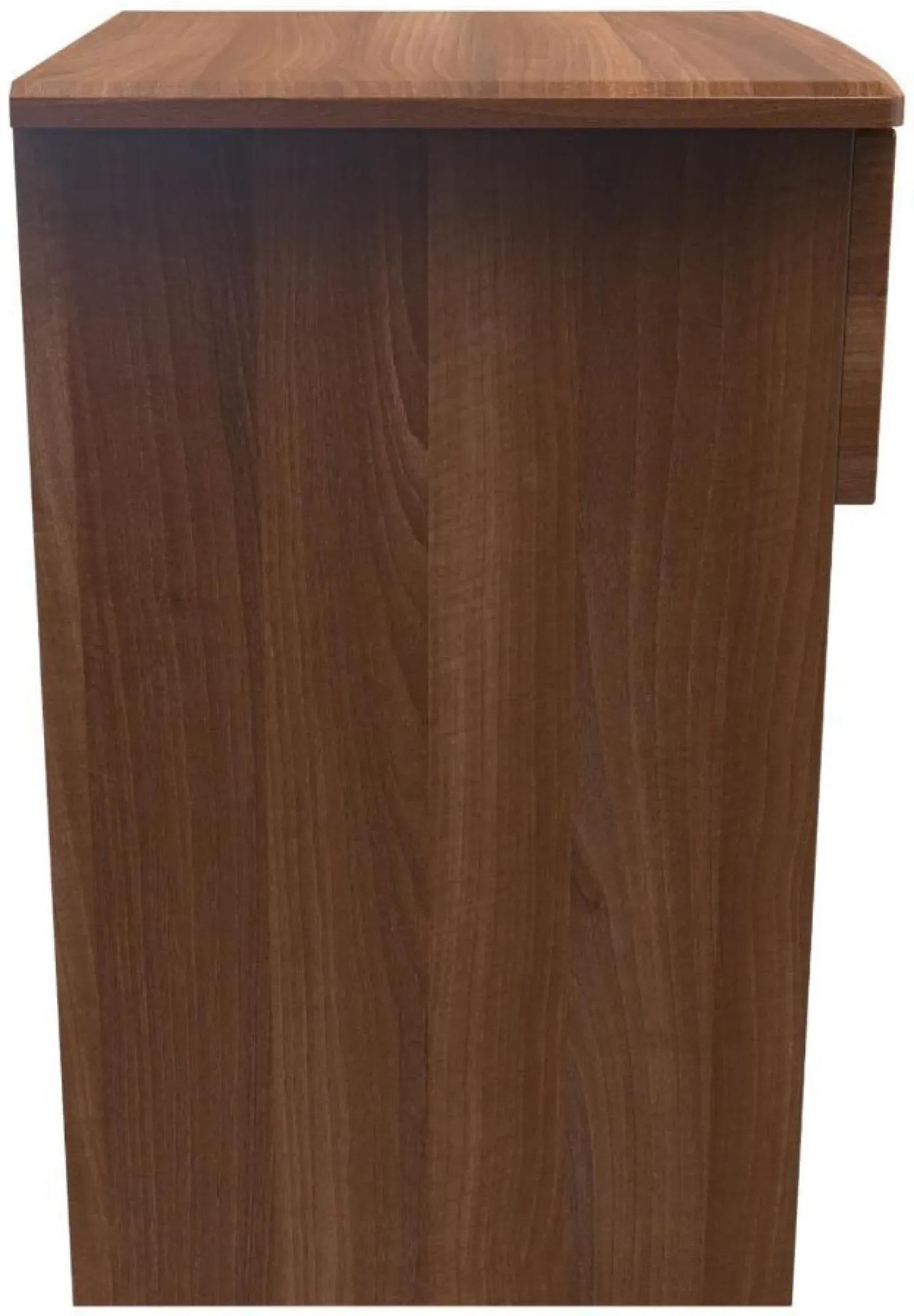 Flora 1 Drawer Bedside Table with Lock - Walnut