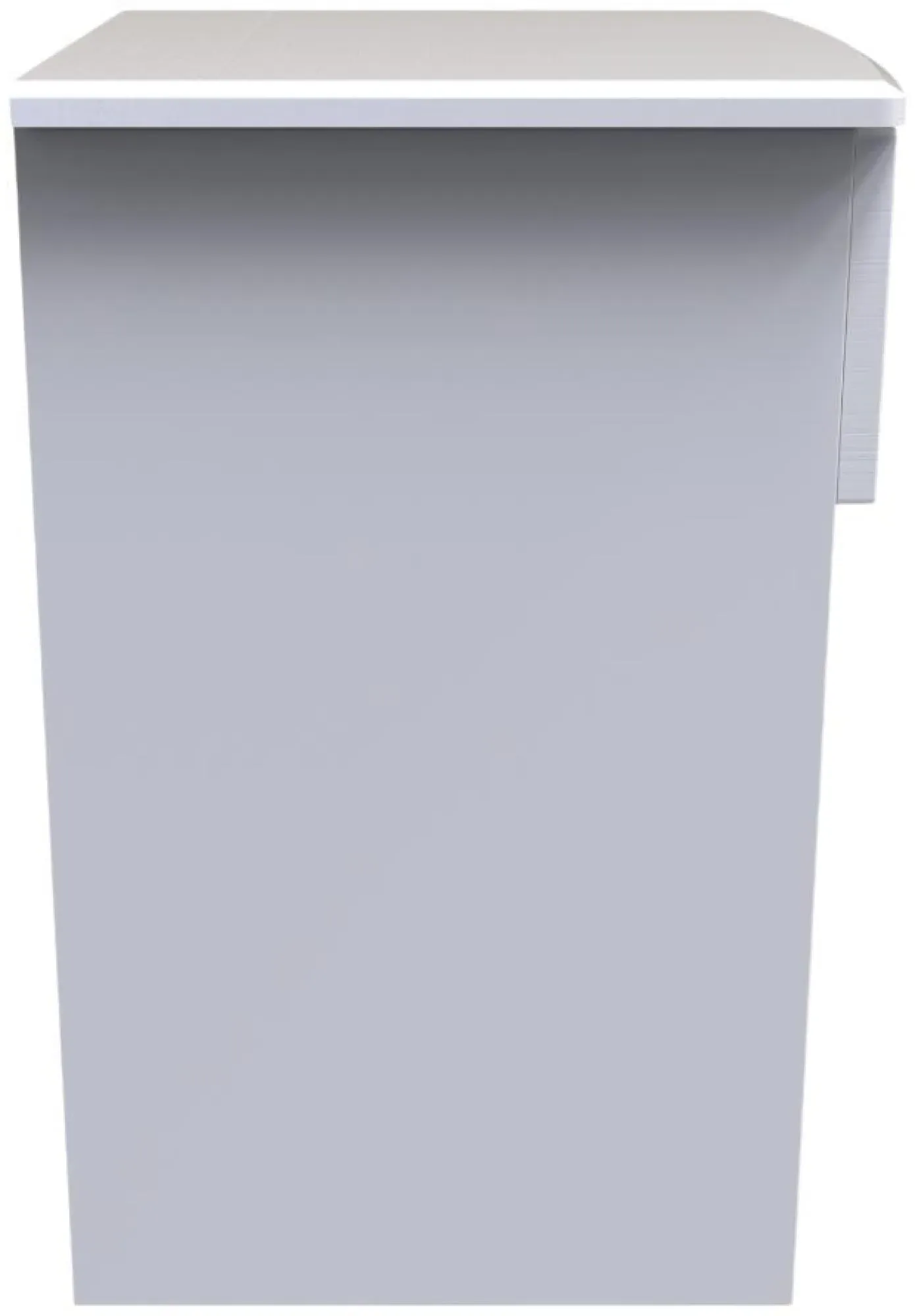 Flora 1 Drawer Bedside Table with Lock - White Ash