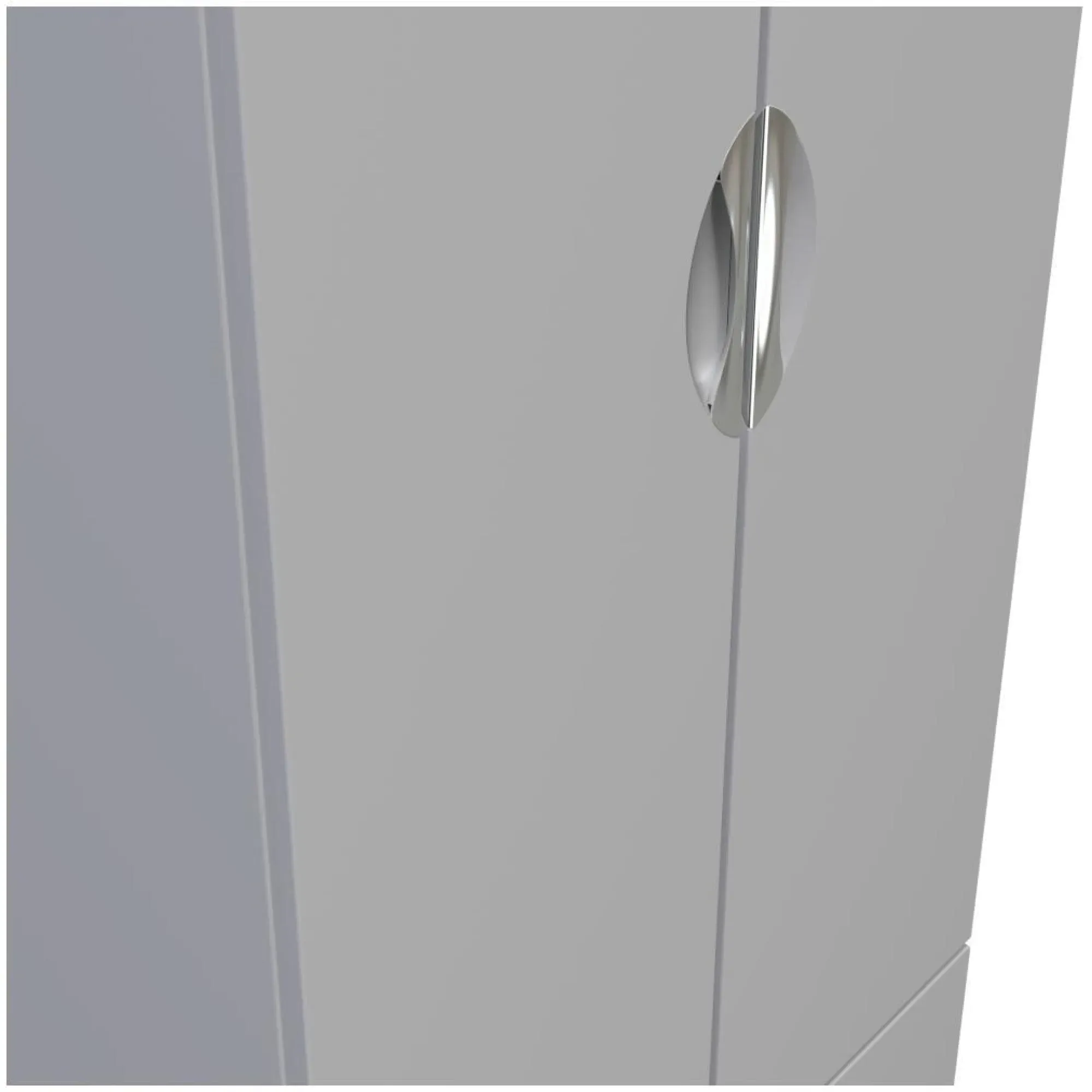 Flora 2 Door 2 Drawer Double Wardrobe - Grey