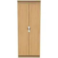 Flora 2 Door Tall Wardrobe - Oak