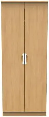 Flora 2 Door Tall Wardrobe - Oak