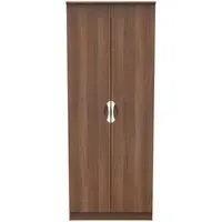 Flora 2 Door Tall Wardrobe - Walnut