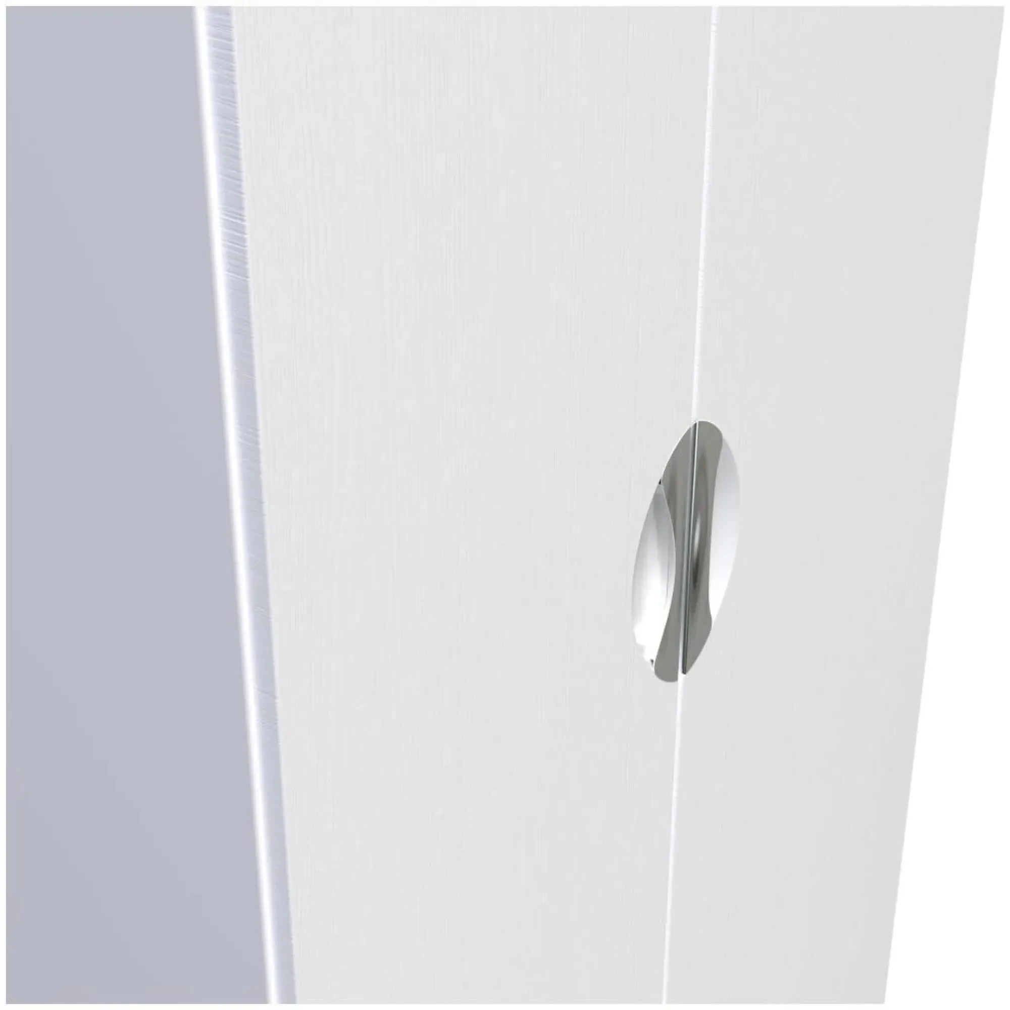 Flora 2 Door Tall Wardrobe - White