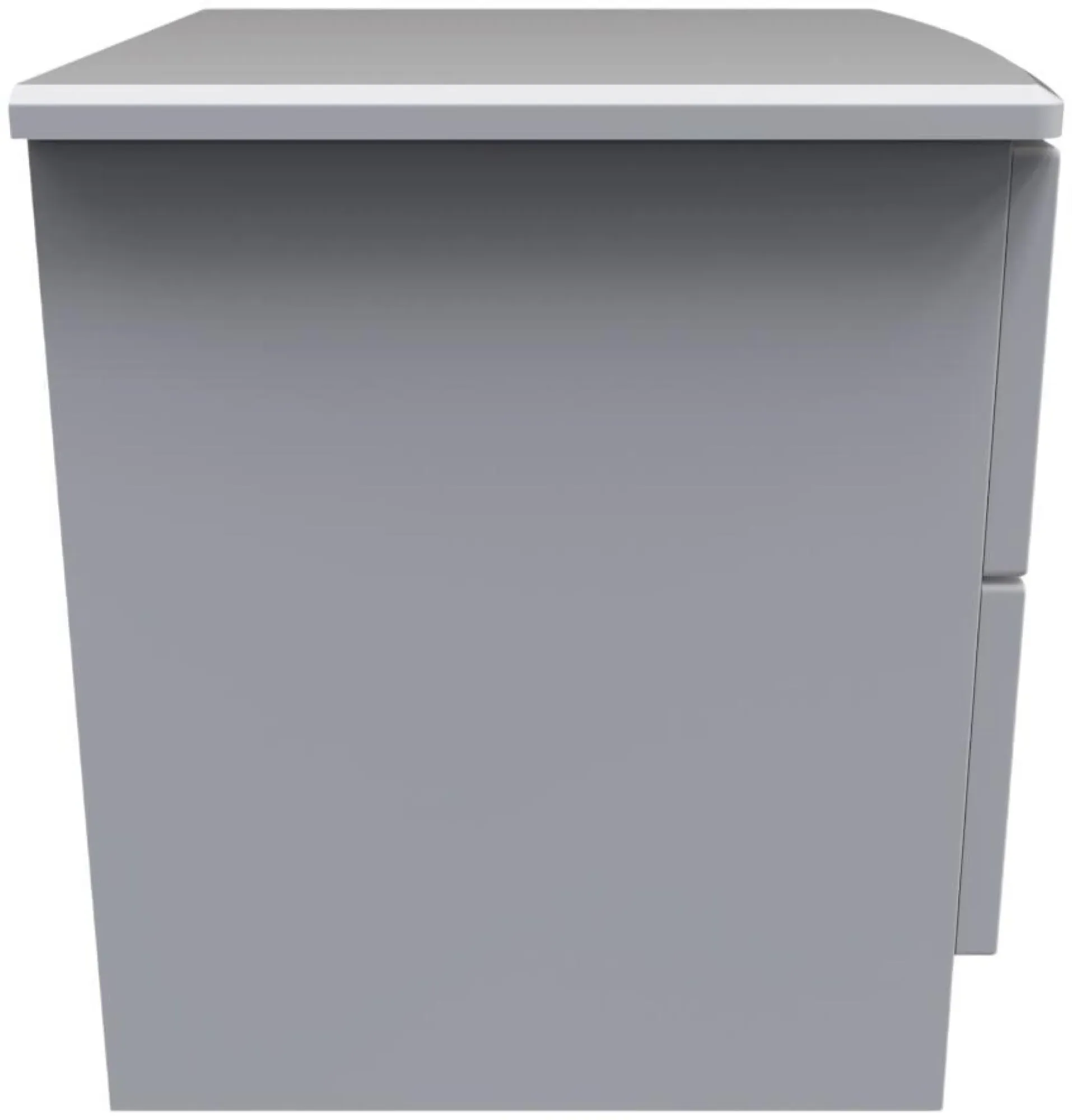 Flora 2 Drawer Bedside Cabinet - Grey